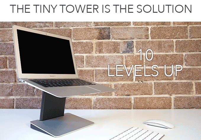 Tiny Tower 筆記型電腦支撐架
