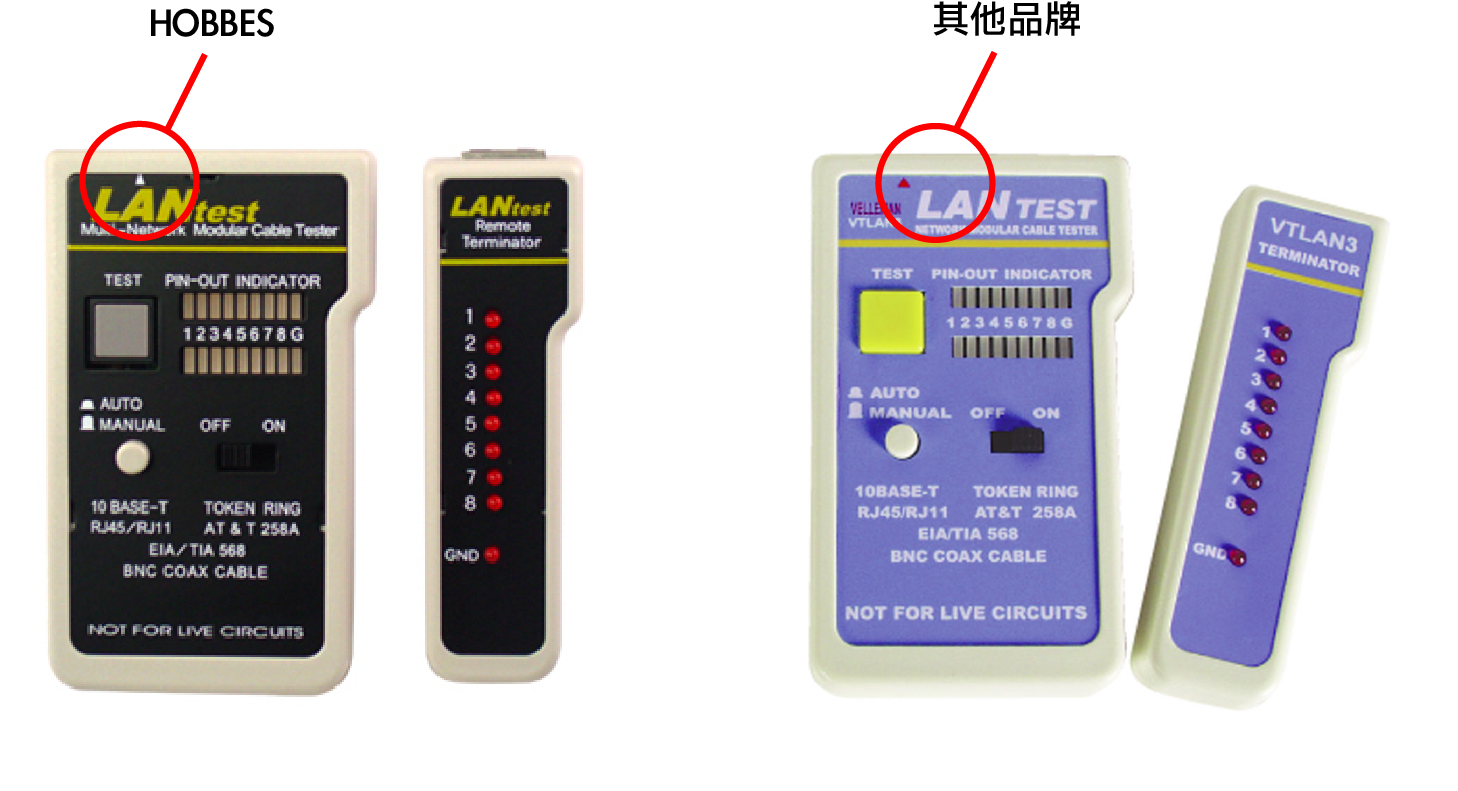 网络测试仪(网线通断)LANtest与它牌比较