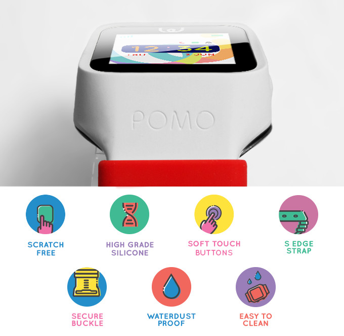 小孩專用GPS定位智慧型手錶POMO Waffle