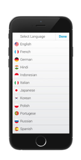 智慧型语言翻译耳机Pilot支援语言